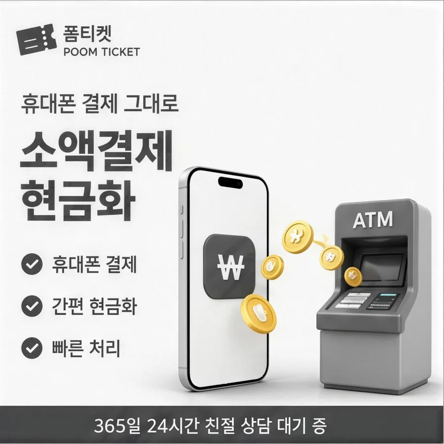 품티켓 휴대폰 콘텐츠이용료 스토어마다 다른 길 안내 이미지