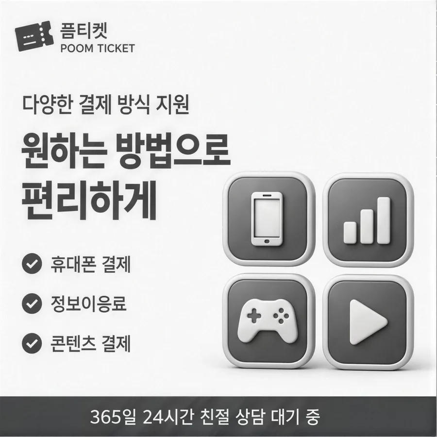 품티켓 휴대폰 콘텐츠이용료 판단의 기준점 안내 이미지